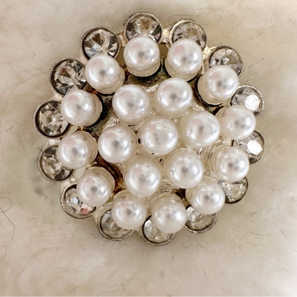 Hill House Ollie Sweater Cardigan Cropped Pearl Buttons Puff Sleeves Small White - Picture 6 of 12